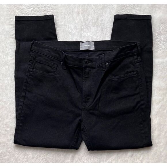 Everlane High Rise Slim Straight Ankle Jean in Black, Size 32 - Picture 6 of 15